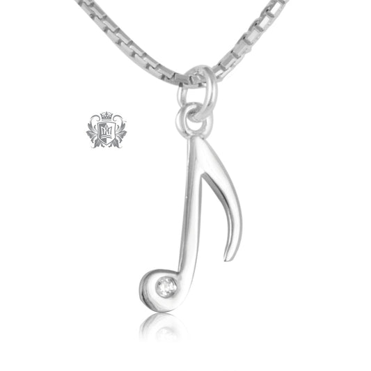 Single Music Note Pendant