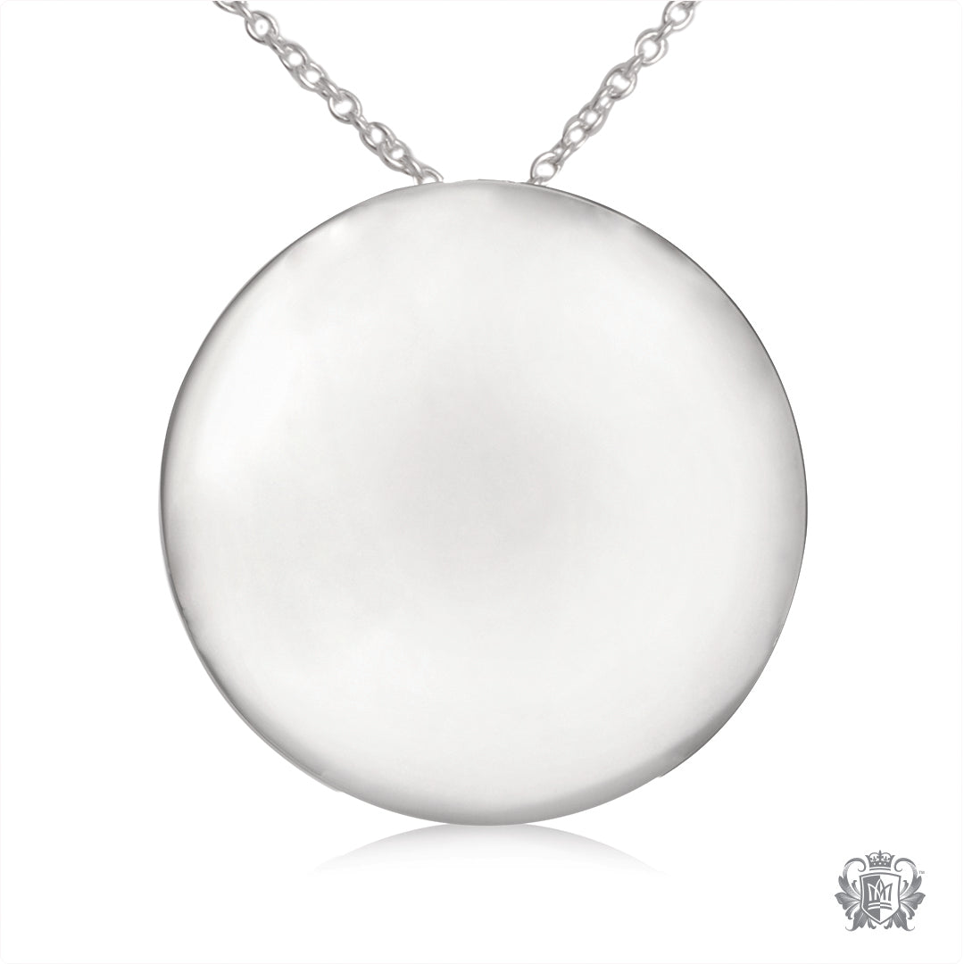 High Polish Disc Pendant
