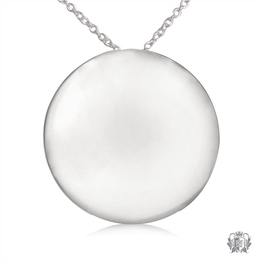 High Polish Disc Pendant