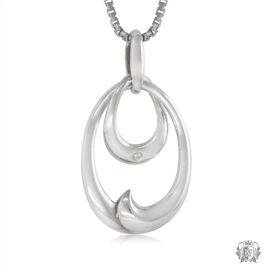 Diamond 2 Loop Pendant