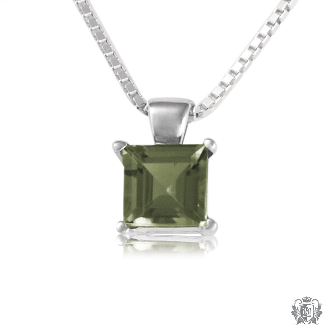 Square Prong Set Pendant
