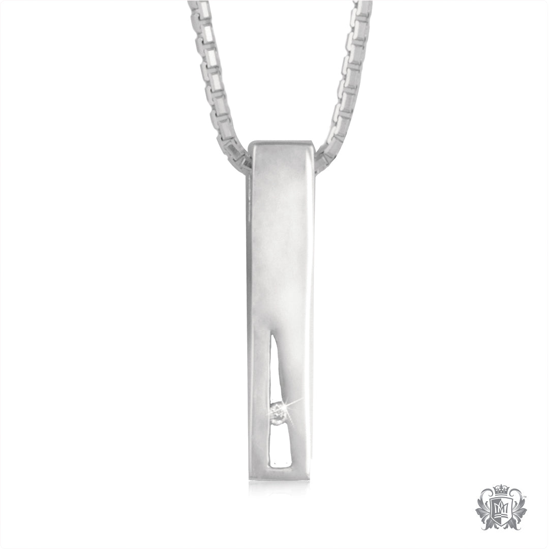 Triangle Set Diamond Pendant
