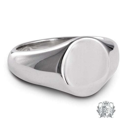Large Oval Signet Ring - Metalsmiths Sterling™ Canada