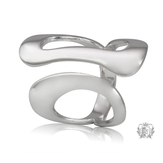 Metalsmiths Sterling Silver Open Lines Knuckle Ring
