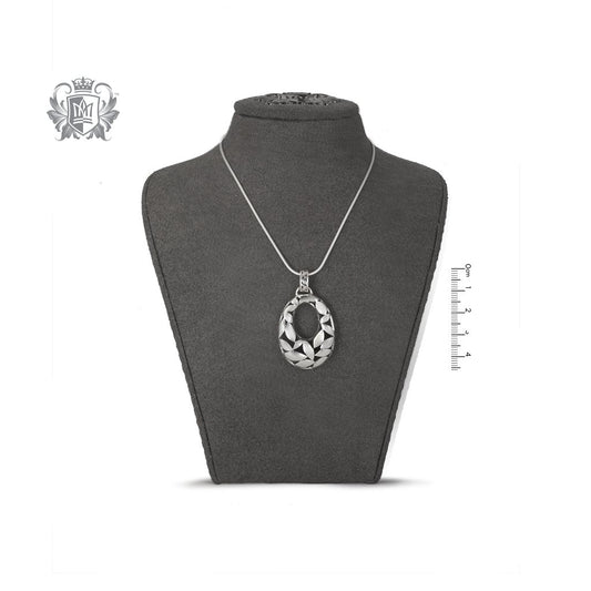 Petal Teardrop Pendant - bust