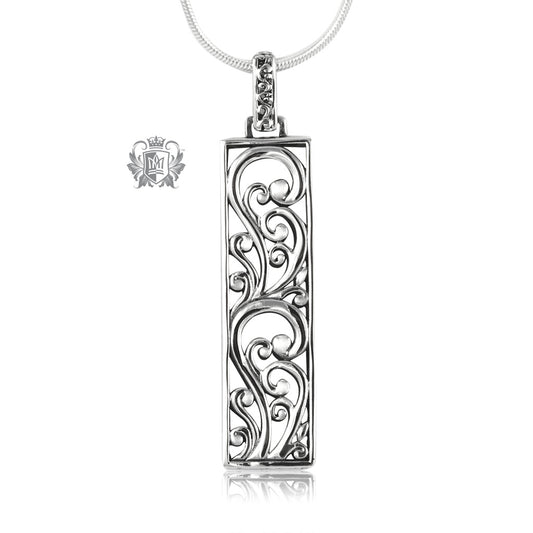 Rectangular Scroll Pendant