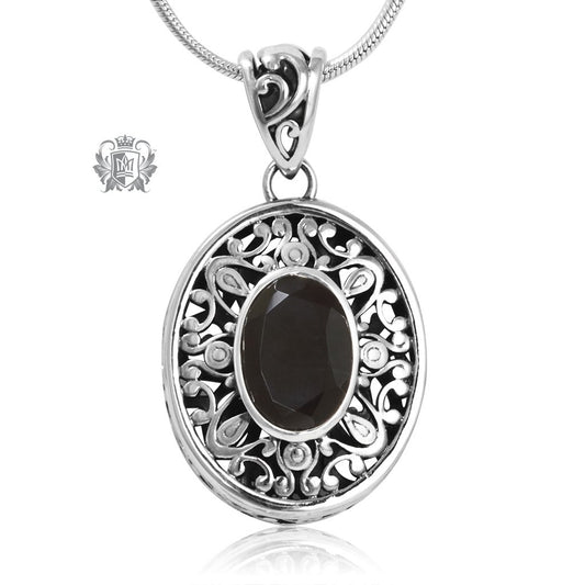 Oval Gemstone Pendant Metalsmiths Sterling Silver