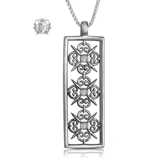 Panos Konidas Rectangular Scroll Pendant