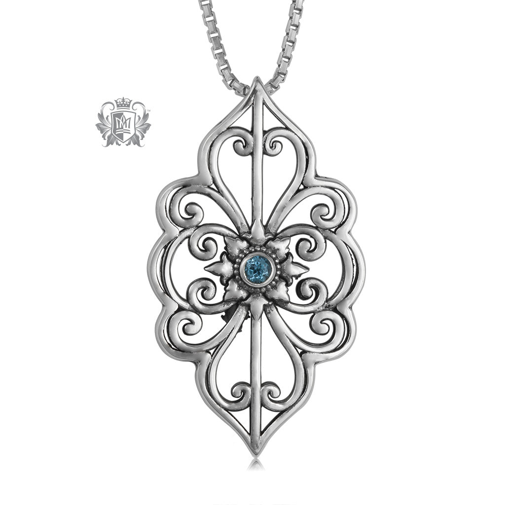 Panos Konidas Marquise Leaf Pendant