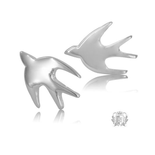 Sterling Silver Hummingbird Stud Earrings