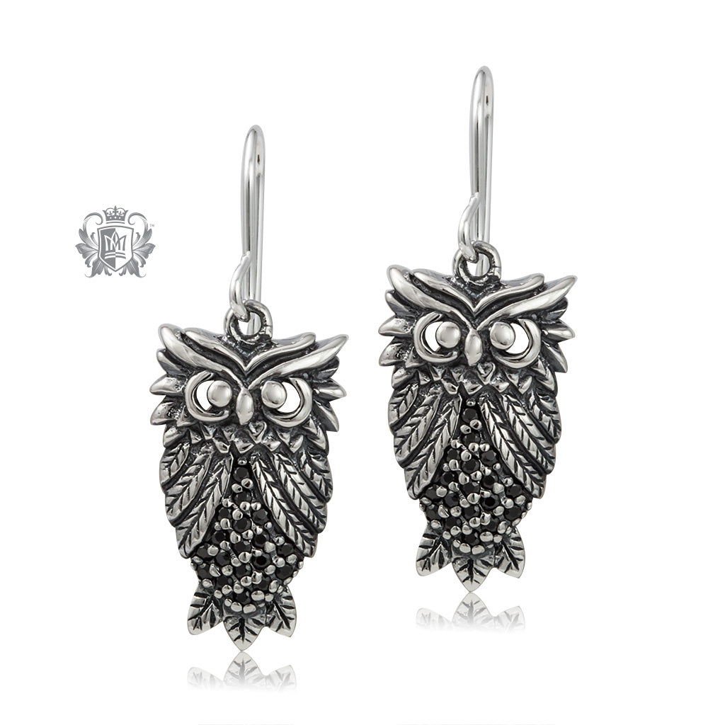 Marcasite Owl Hangers