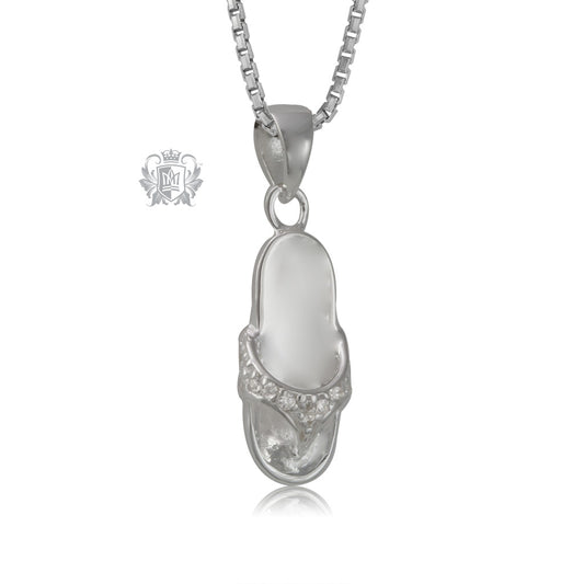 Sparkling Flip Flop Pendant