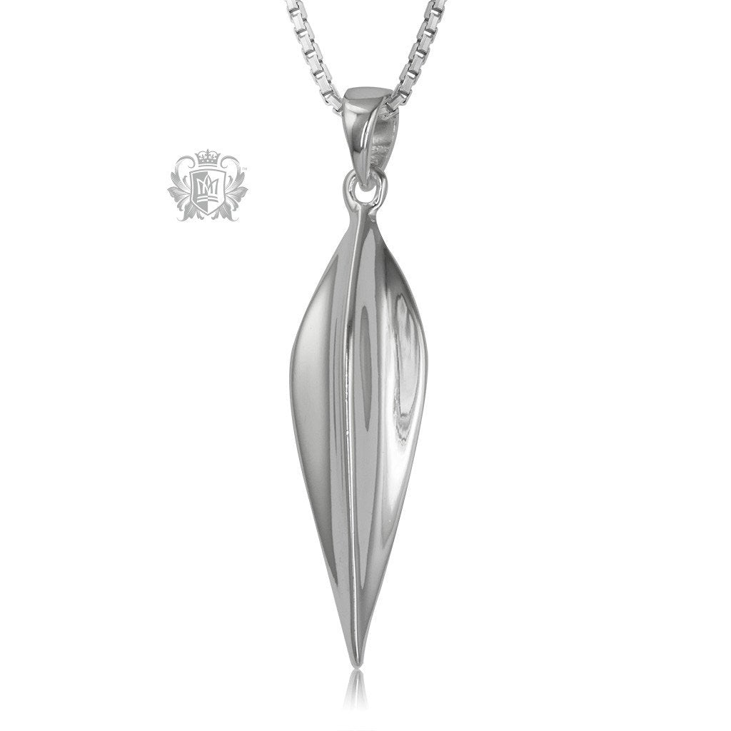 Sterling Silver Piercing Pear Pendant