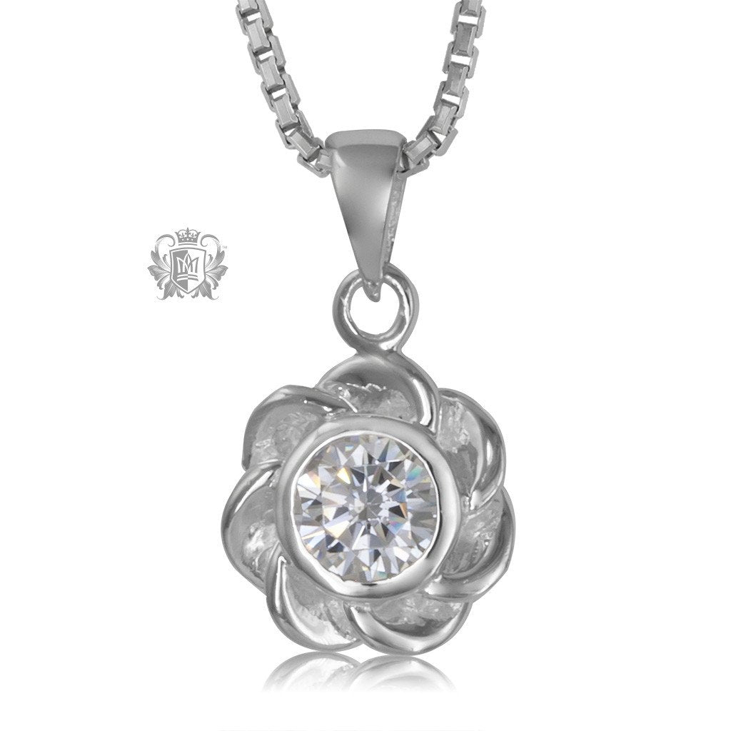 Metalsmiths Sterling Silver Cabled Sparkle Pendant