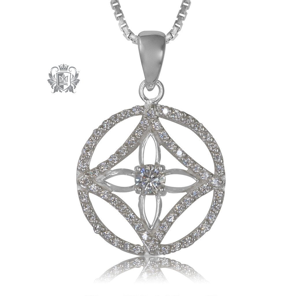 Metalsmiths Sterling Silver Dazzling Wheel pendant