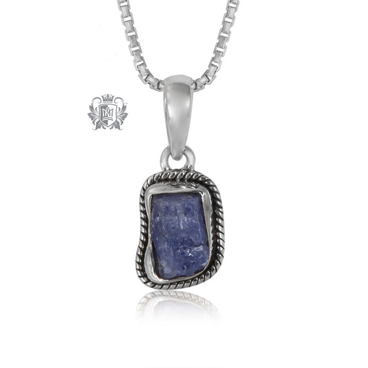 Rough Iolite Neon Necklace