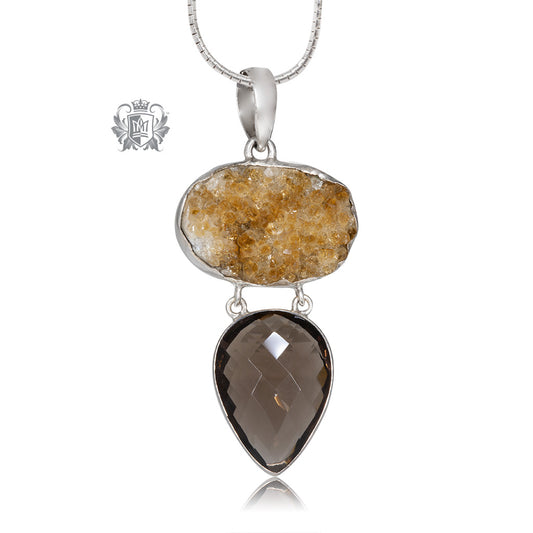 Medium Bezel Set Druzy Pendant