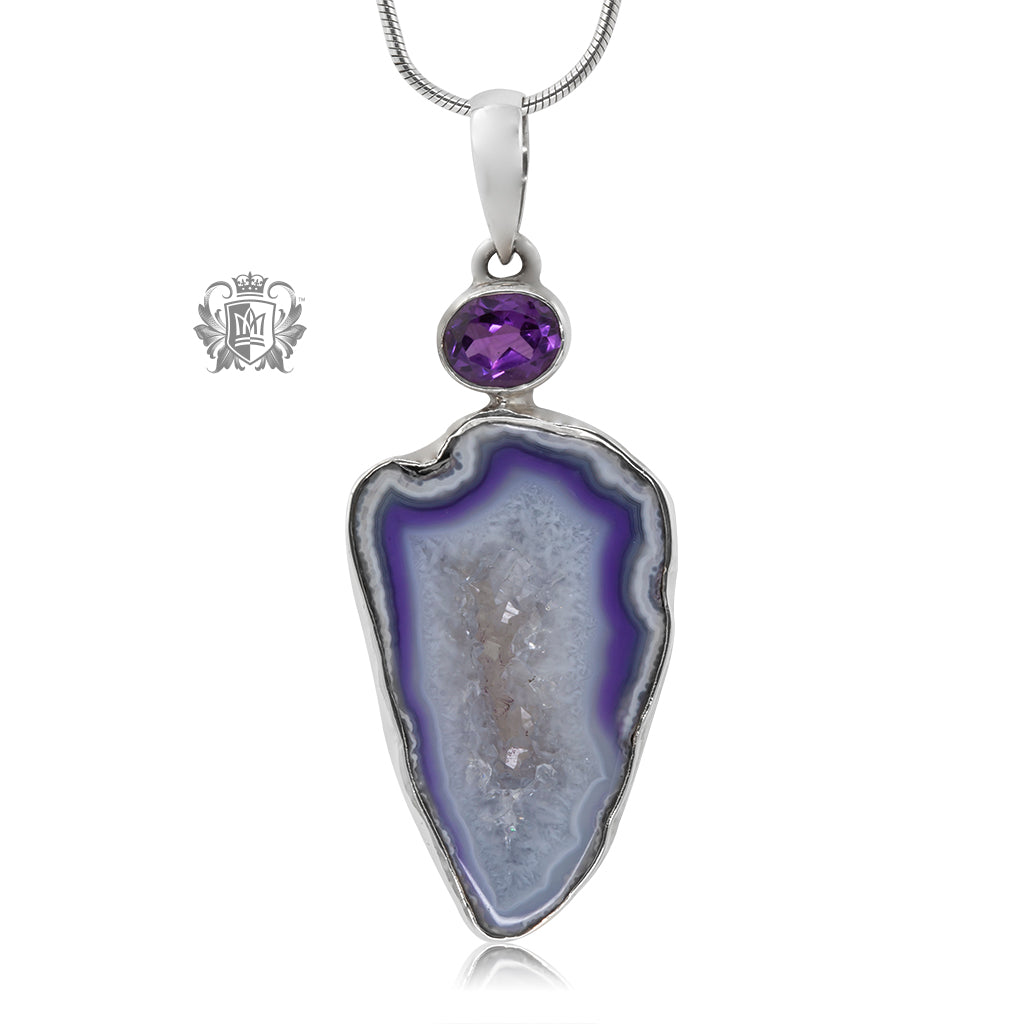 Amethyst Agate Pendant