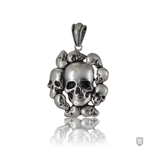 Large Stainless Steel Skull Pendant