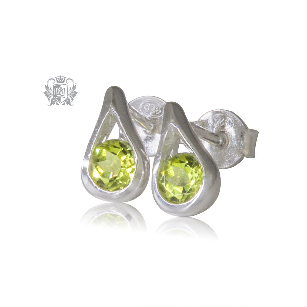 Gemstone Teardrop Earrings