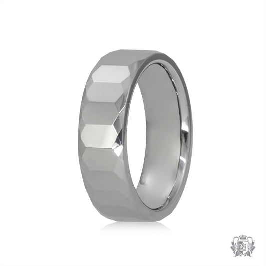 Tungsten Diamond Cut Edge Band