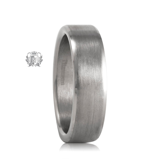Titanium Bevel Edge Band