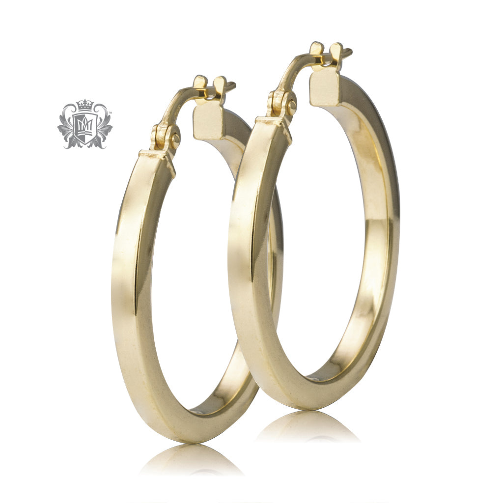 Square Edged Hoops