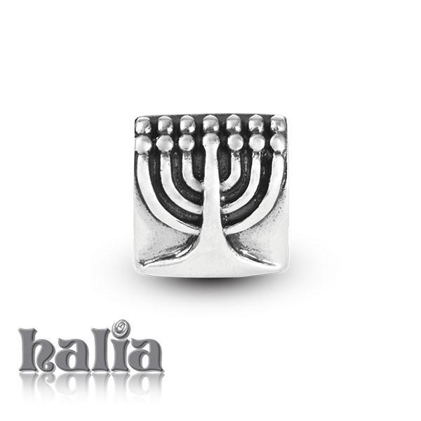 Menorah - Sterling Silver Bead