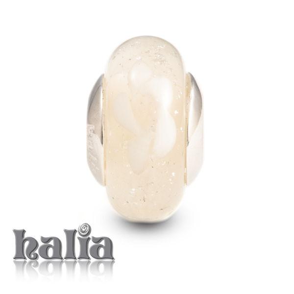 First Snowfall -  Murano Blown Glass Beads