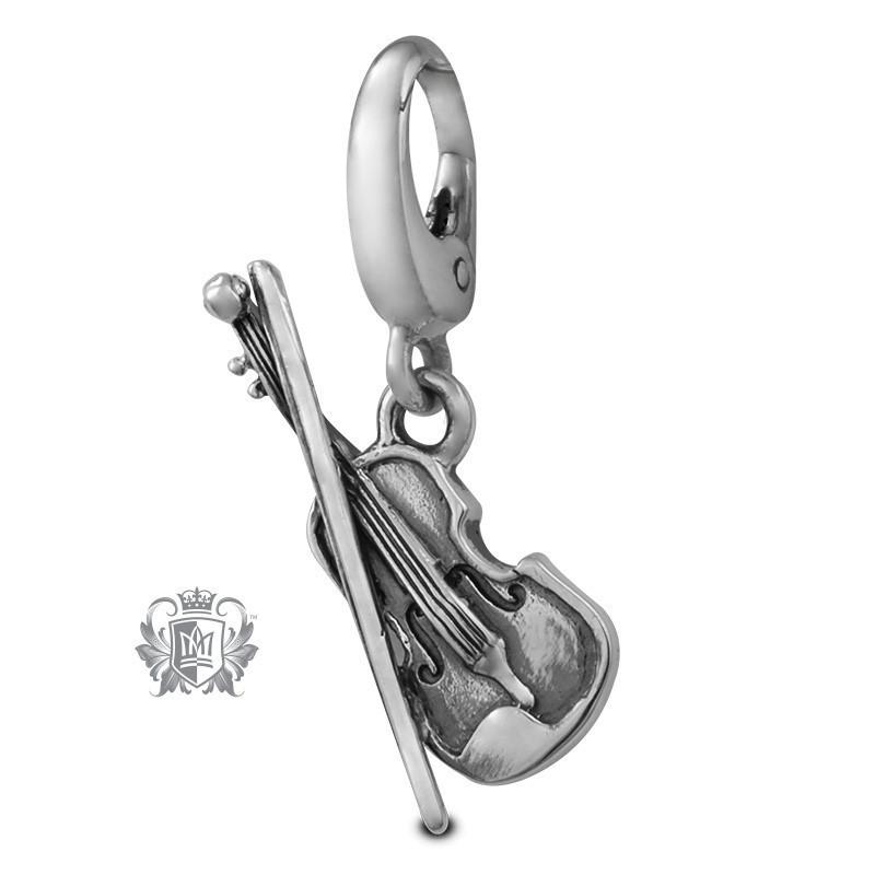 Violin charm top bracelet
