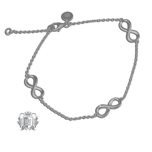 Infinity Station Diamond Bracelet - Metalsmiths Sterling‚Ñ¢ Canada