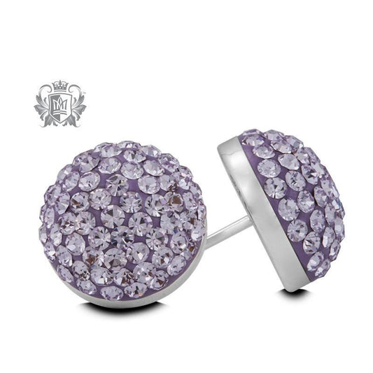 Crystal Dome Stud Earrings - Metalsmiths Sterling‚Ñ¢ Canada