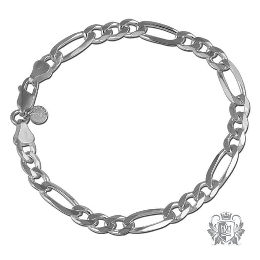 Extra Large Figaro Bracelet (250 gauge) - Metalsmiths Sterling‚Ñ¢ Canada