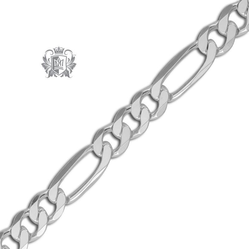 Flat top figaro chain