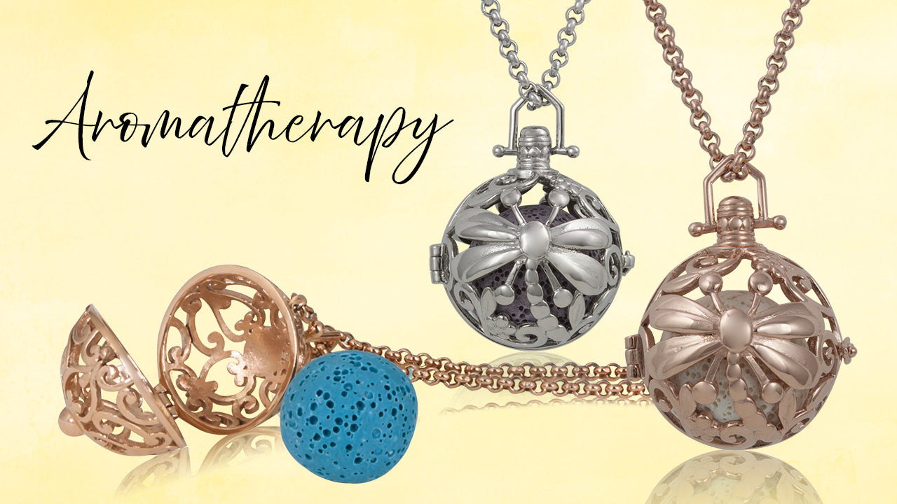 Aromatherapy essential oil diffuser jewelry