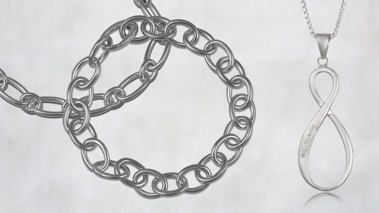 sterling silver charm bracelet