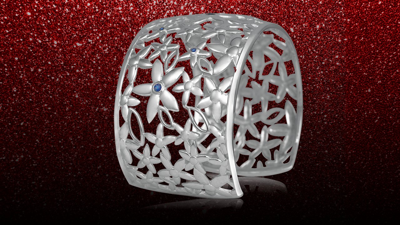 bold sterling silver cuff bracelet