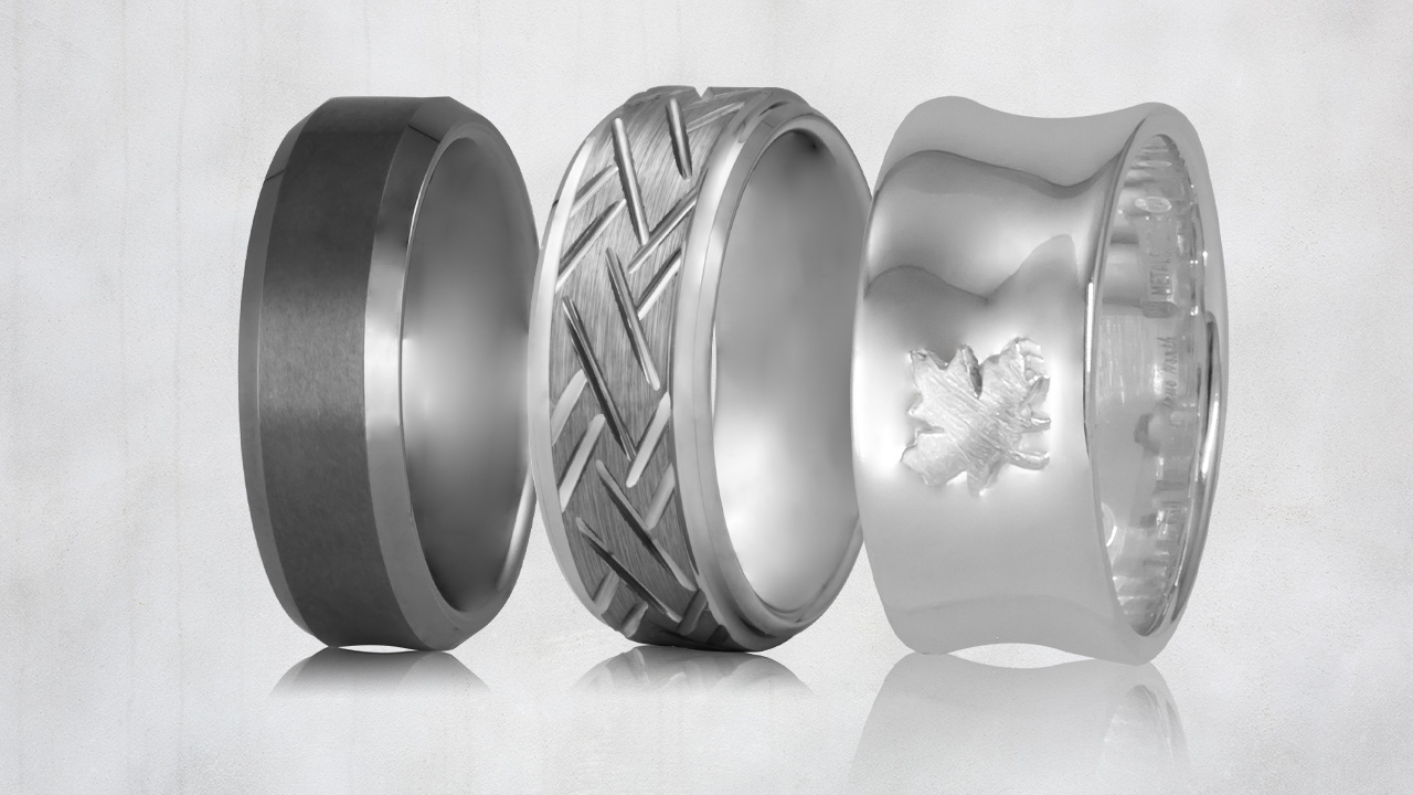 Men's tungsten ring