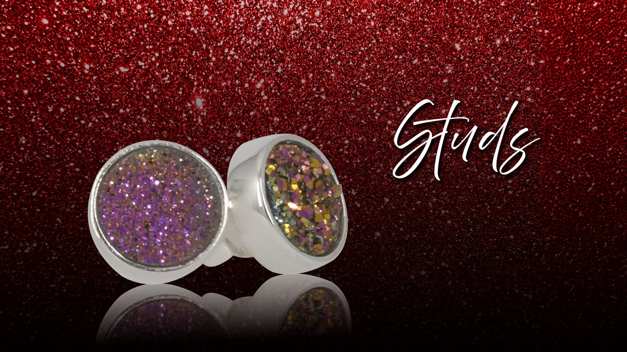 cubic stud earring