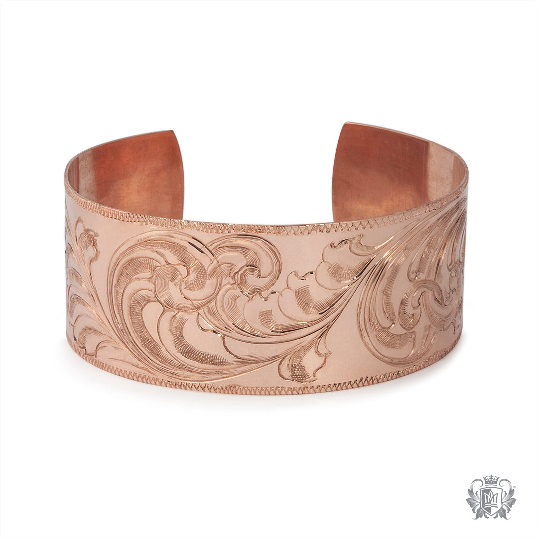 Hand Engraved Copper Bracelet
