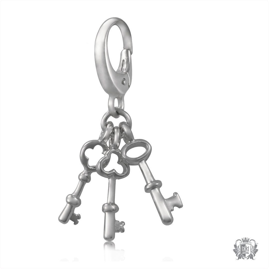 Vintage Triple Key Charm | Sterling Silver Dangling – Metalsmiths Sterling