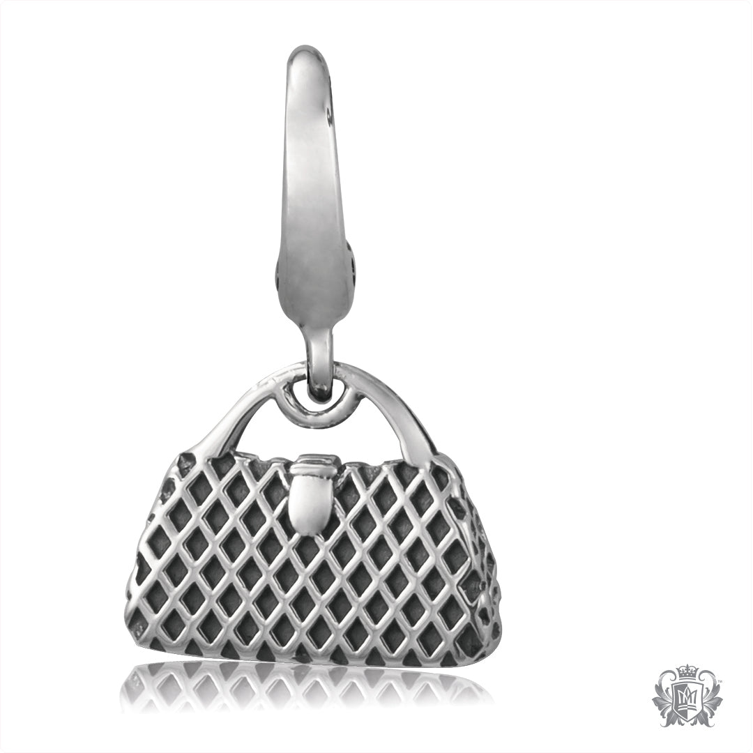 Textured Fashion Handbag Charm