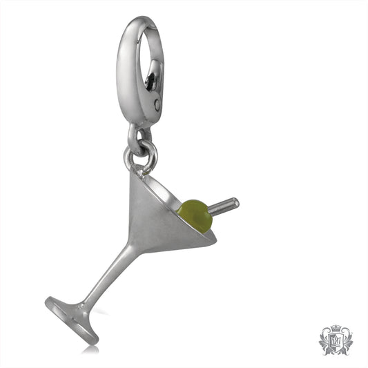 Martini & Enamel Olive Charm