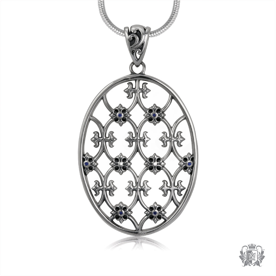 Parisian Necklace with Sapphire Accents
