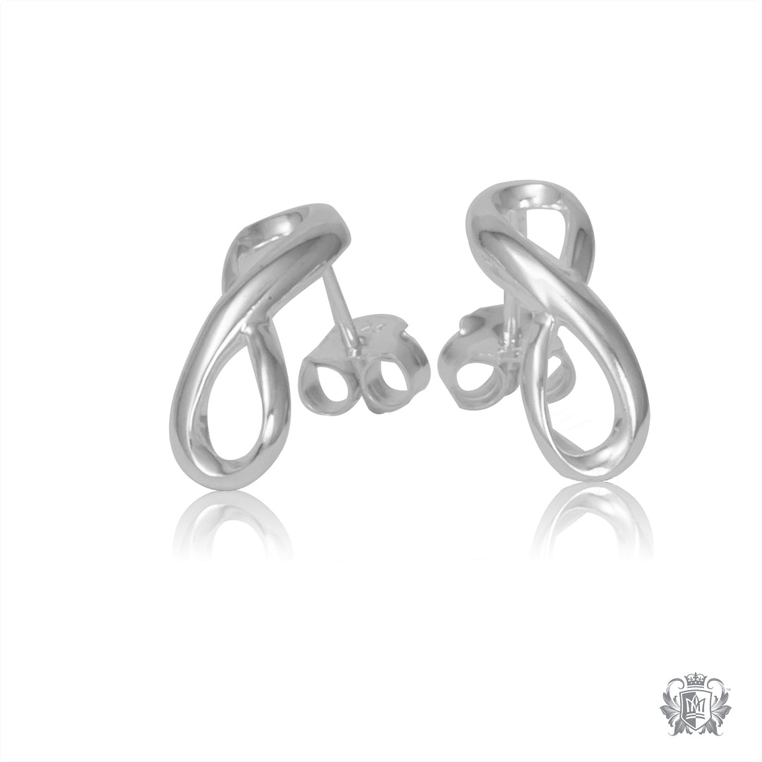 Eternal Loop Stud Earrings – Metalsmiths Sterling