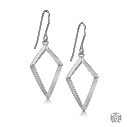 Diamond Shaped Hanger Earrings