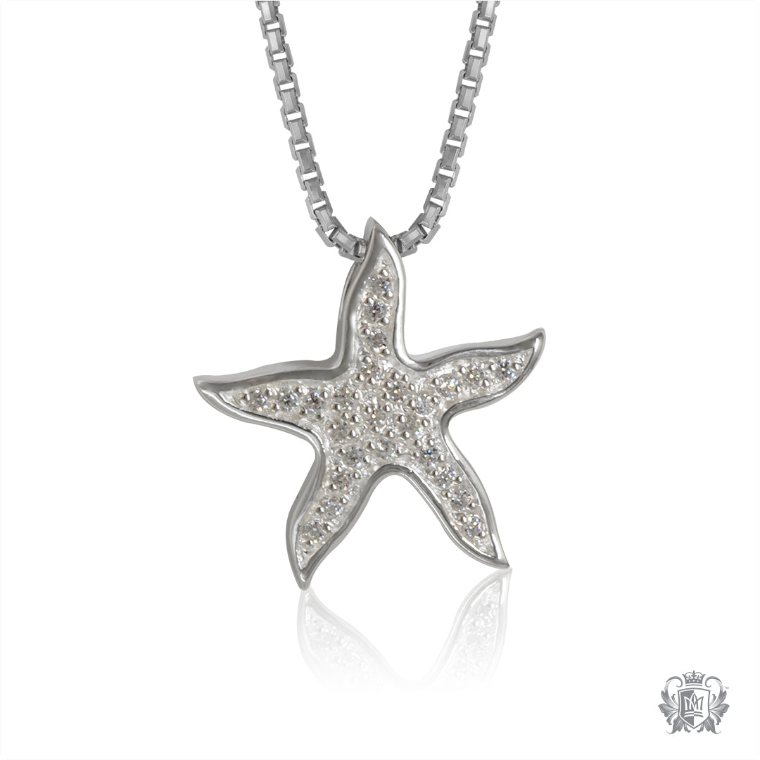 Pavé Starfish Slider Pendant