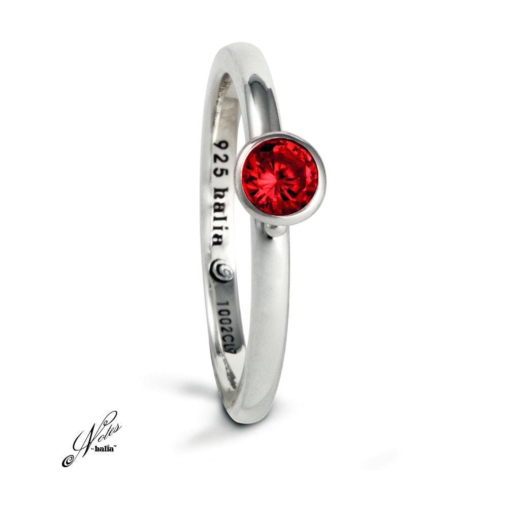 Sleek Diva Notes Stacking Ring