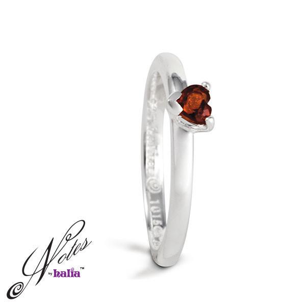 Hopeless Romantic Stacking Ring Set - Garnet, Amethyst, Cubic - Metalsmiths Sterling‰ã¢ Canada