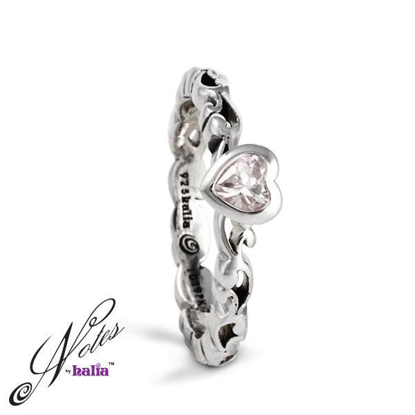 Heart's Desire Stacking Ring - Garnet, Pink Cubic, Classic Clubic - Metalsmiths Sterling‰̣ۡå¢ Canada